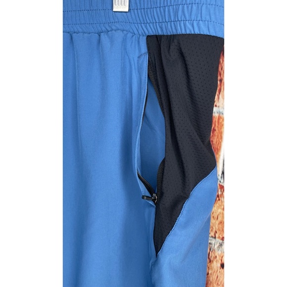 NWT VEOBIKE Men XXL Quick Dry Running Cycling Workout Blue Shorts 2 in 1 Stretch - Picture 3 of 5